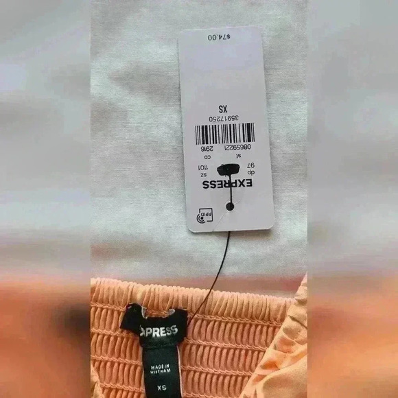 Express orange blouse size xs - Picture 3 of 16